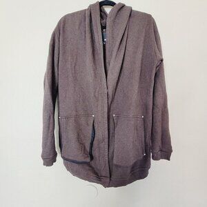 Aritzia Wilfred Free Womens Brown Rousseau Sweater Small Studded Loungewear